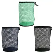 1PC Nylon Golf Ball Storage Mesh Bag Drawstring Net Bag 25×25cm/9.8×9.8inch