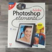 VINTAGE FACTORY SEALED Adobe Photoshop Elements 3.0 2004 w/ Serial Number Mac
