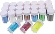 Angoily 24Pcs Nail Art Sequins Multi Use DIY Manicure Glitter Decorations for Creative Nail Designs Easy Application for Home Salon Use Durable Practical Nail Crafting Supplies