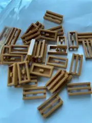 LEGO PARTS-NEW-#2412b- MEDIUM NOUGAT-MODIFIED TILE 1 X 2 W/ GRILL-1 PIECE-RARE