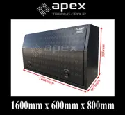 BRAND NEW TOOLBOX 2.5MM CHECKER POWDER COAT TOOL BOX-UTE TRUCK STORAGE-1668FCPBL