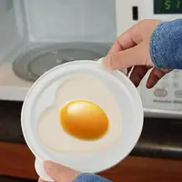 在飛比找樂天市場購物網優惠-進口心形雞蛋模具微波爐蒸蛋器愛心煎蛋廚房DIY早餐便當模具