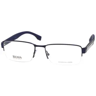 HUGO BOSS 半框 光學眼鏡 (深藍)BOSS0837