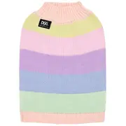 DGG Fashion Knit Dog Jumper Pastel Stripe Medium