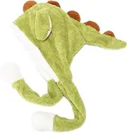 Dinosaur Hat Ear Moving | Ear Moving Hat Plush Dinosaur Animal Ears,Funny Plush Animal Hat Dinosaur Hat Plush Ear Hat Dinosaur for Women Girls, Cosplay Hat Costume Buniq