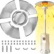 Patio Heater Reflector Sign - 33 Inch Cooker Heat Deflector with 3 Pre-Drilled Holes | Heavy Duty Patio Accessories, Oven Cover for Propane Patio Heating Maxal