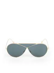 Gold Puzzle Blue Gradient Sunglasses