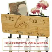 The Family DIY Customized Name Key Holder Mail Rack Wall Mount Hooks Organizer
