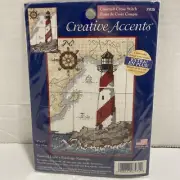2005 Dimensions Creative Accents #7935 Nautical Light House Cross Stitch NISP