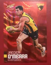 2020 AFL Select Footy Stars Prestige RED PARALLEL JAEGER O’MEARA #105 120/170