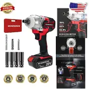 Efficient 1/2'' Brushless Impact Wrench with Torque Control & Convenient Storage