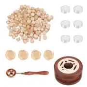 Wax Seal Kit, 150 Wax Beads, Candles, Pendant Orange