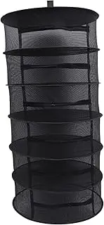 YARNOW 1Set Collapsible Drying Rack with Zipper Outdoor Camping Hanging Drying Net for Plants Fruits Vegetables Lightweight Quick Dry Design Portable with Carry Bag