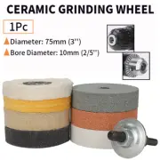 3'' Ceramic Grinding Wheel Bench Grinder Buffing Disc For Jewelry Disc Grinder