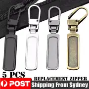 5PCS Replacement Zipper Pull Fixer Slider Puller Zip Head Repair Clothes Tool AU