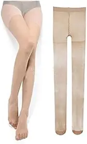 [Generic] Womens Transparent Light Pantyhose Stockings Tights ~ Black, Dark Brown, Nude