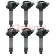 6 pc Hitachi Right Ignition Coils for 2018 Ford Police Interceptor Sedan to (for: Ford)