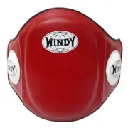 Windy Belly Protector Red (S,M,L) Genuine leather Traing Boxing Muay Thai MMA