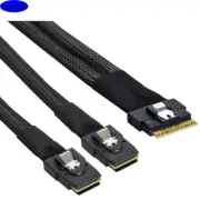 SLIM SAS SF-8654 8I to 2 Ports MINI SAS 8087 server connection Cable