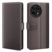 For OnePlus Ace 2 5G/11R 5G Phone Case Genuine Split Leather Shockproof Phone Cover Stand Wallet
