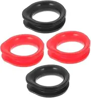 4pcs Scissors Silicone Ring Grips Grooming Shear Thumb Insert Finger Thumb Scissors Holder Needlepoint Scissor for Silicon Phone Grip Tool With Scissors Phones Tip Sizer Silica Gel