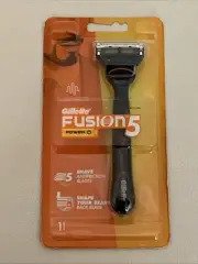 Gillette Men's Fusion 5 Power Razor, 1 Duracell Battery, 1 Preloaded Blade New