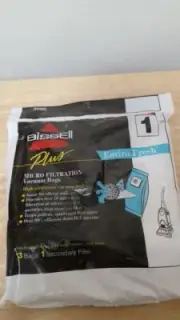 Bissell Style 1 Micro Filtration Bags Vacuum Cleaner Allergen Model 3086 3 Bags