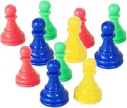 KONTONTY 64pcs Chess Game Props Plastic Chess Checkers Chessman Replacement Pieces Boys and Girls Toys