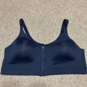 NWT Old Navy Powersoft Sports Bra 44DDD Athletic Blue Gym New Go Dry
