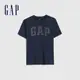 Gap 男童裝 Logo翻轉亮片短袖T恤-藏青色(682101)