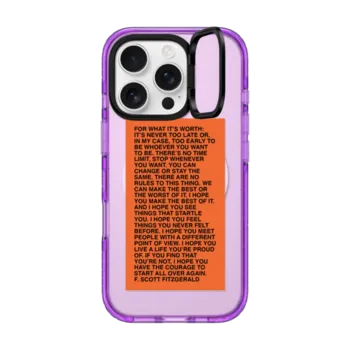 iPhone 16 Pro Impact Ring Stand Case MagSafe Compatible For What It's Worth Phone Case by Quotes by Christie