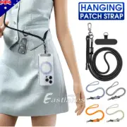120CM Adjustable Hanging Neck Strap Mobile Phone Lanyard With Free Patch Clip OZ