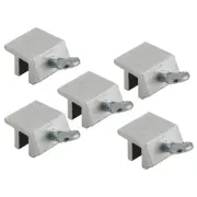 5x High Security Quick Installation Aluminum Sliding Screw Window Lock Silver
