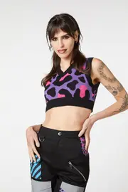 Major Meow Cropped Knit