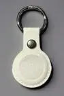 Apple AirTag White Leather Case Protector Protective Cover Air Tag Holder NEW