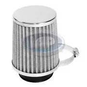 VW BUG GHIA BUS CHROME TAPERED POD AIR CLEANER / FILTER 2" NECK 4-3/4" TALL