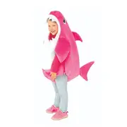Kids Boys Girls Adults Shark Family Cosplay Party Costume Fancy Dress Up Jumpsuit Gifts,Rose Red - 1-2 Years