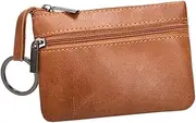 [BESTYASH] Leather Clutch Wallet for Women Multi Function Organizer with Key Ring Zipper Coin Pocket Elegant Design for and Daily Use