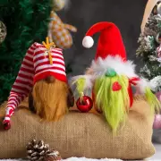 Christmas Gnomes Decorations 2-Pack Handmade Swedish Tomte Plush Gnomes Scandina