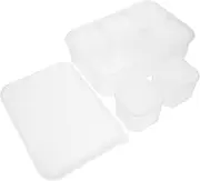 Cabilock 7pcs Sorting Food Containers Compartment Fruit Box Meal Preparation Container Fridge Organisation Box