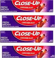 Close-Up Cinnamon Anticavity Flouride Toothpaste 6 Ounce (Pack of 4)