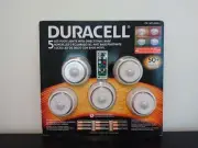 Duracell 5 Wireless LED Puck Lights w/ Directional Base & Remote Control New