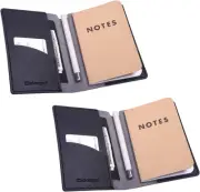 Journal Cover, 2 Pack Wisdompro PU Leather Notebook Cover for Field Notes, or...