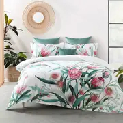 Bianca Australiana Cotton Sateen Floral Quilt Cover Set or Accessories