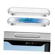 2 Pack Camera Control Button iPhone 16/16 Plus White Titanium (Silver Edge)