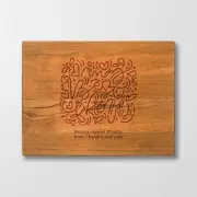 Personalized Cutting Board - Best Friends - Maple, Cherry or Walnut