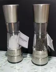 Cole & Mason Derwent Salt & Pepper Mill Grinder Adjustable Coarseness Set NEW
