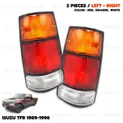 Black Pair Tail Lights Rear Lamps Bulb For Isuzu TFR TF Vauxhall 1989 - 1996