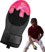 Baseball Sliding Mitt -Sliding Mitt Softball, Ice Cream Base Ball Hand Guard,Protective Training Mitt, Sliding Pads with Elastic Strap for Right or Left Hand