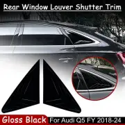 Gloss Black Rear Window Louver Shutter Trim For Audi Q5 FY 2018-2024 (for: Audi)